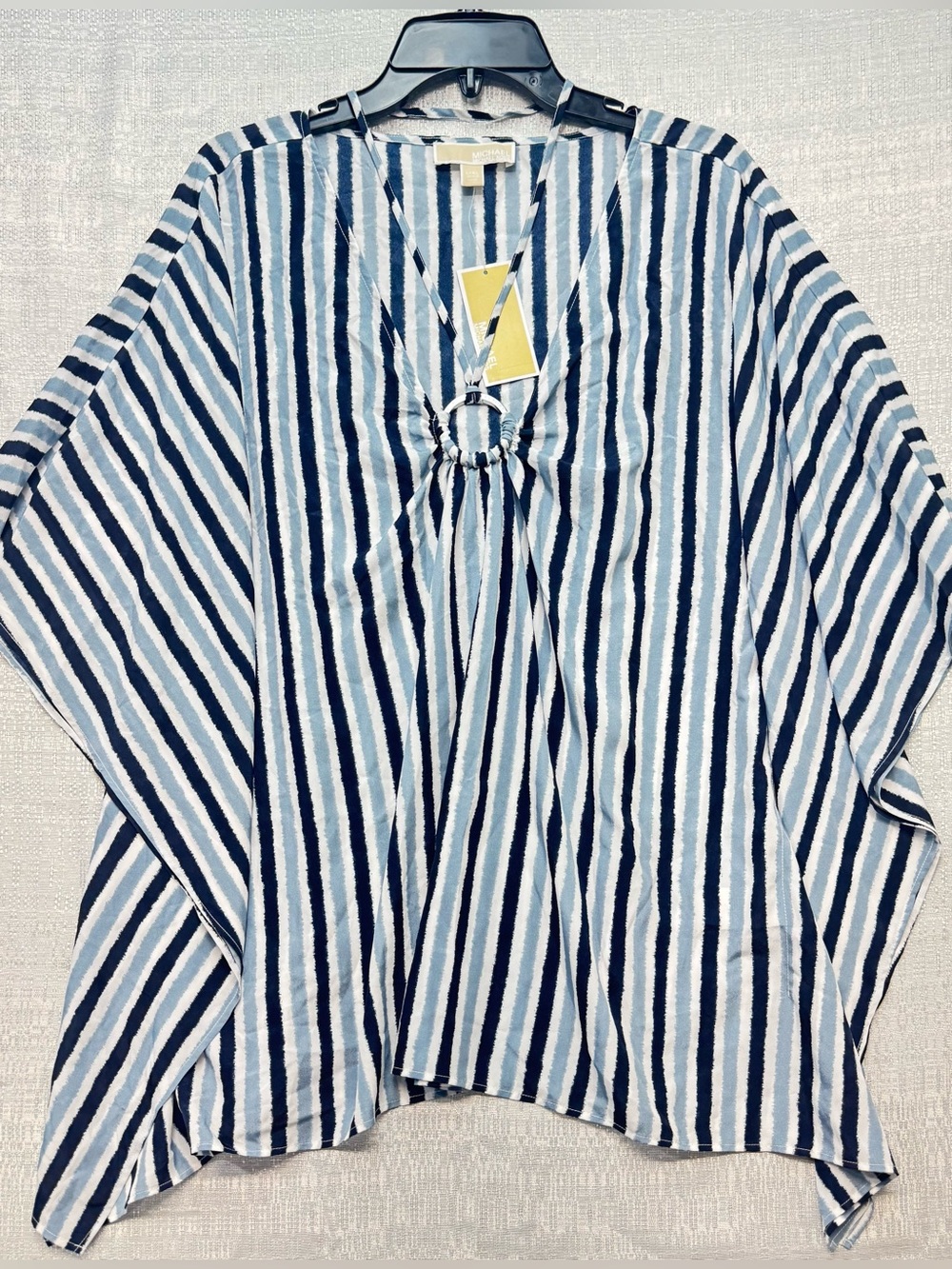 MICHAEL MICHAEL KORS Women's Ikat Ring Flutter Top SIZE L/XL - Picture 2 of 9